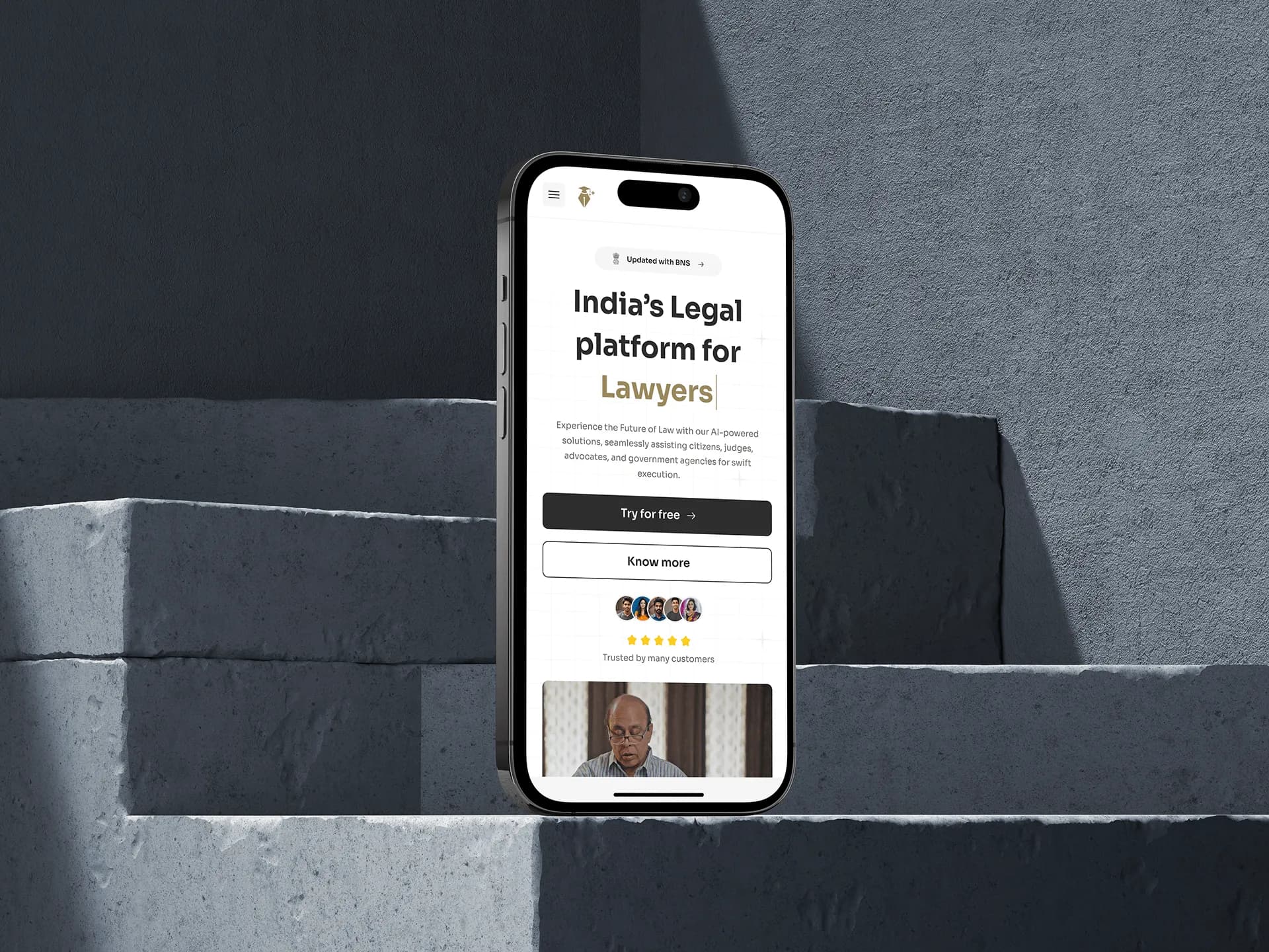 DigiLawyer on a phone: “India's Legal platform for Lawyers”